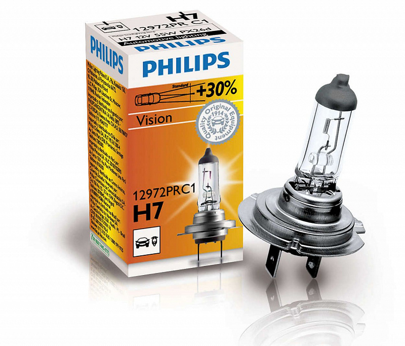 Лампа 12972PRC1 Н7 12V 55W+30% PREMIUM PHILIPS