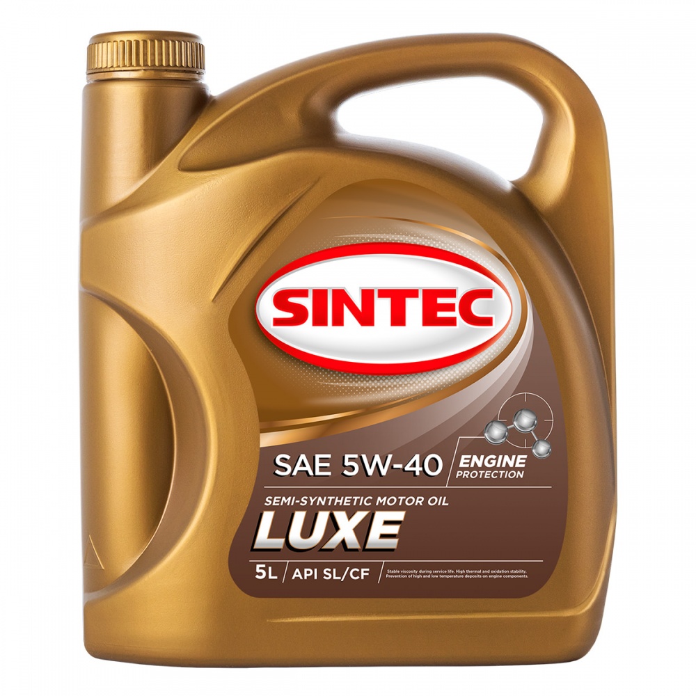 Sintec Люкс 5w40 API SL/CF (п/синт) 5л