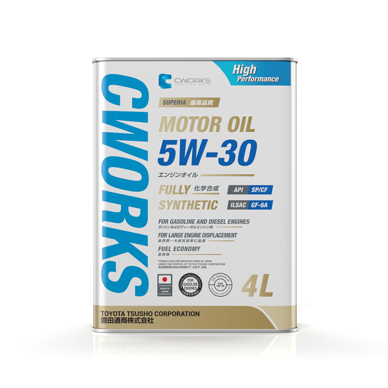 CWORKS SUPERIA 5W30 API SP/CF ILSAC GF-6 4л