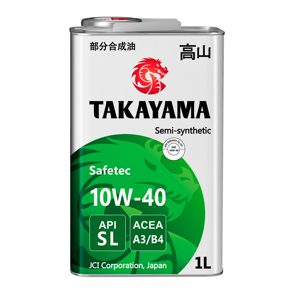 TAKAYAMA Safetec 10W40  API SL, ACEA  A3/B4  1л