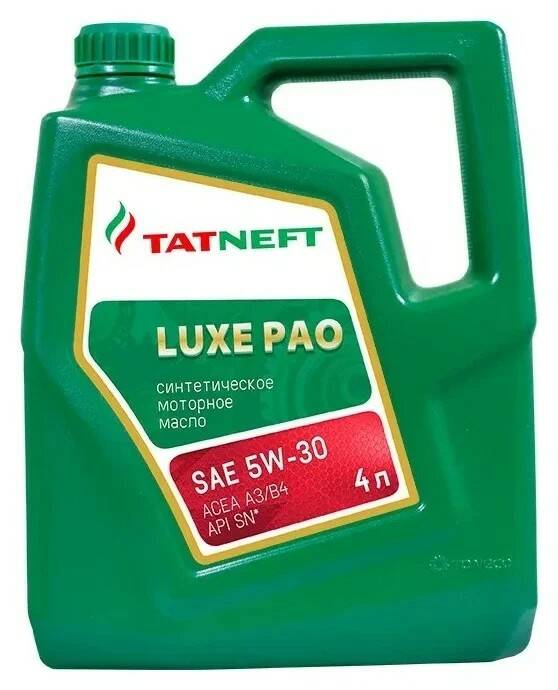 Татнефть LUXE PAO 5W30 API SN/SM синтетика 4л