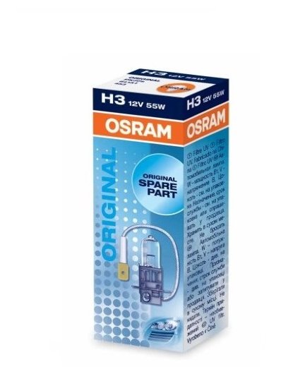 Лампа 64151 OSRAM H3 12V 55W PК22s