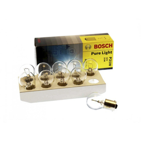 Лампа BOSCH P21W BA15s Pure light 12V 21W  (сигнальная)  1987302201 (минимум 10штук)