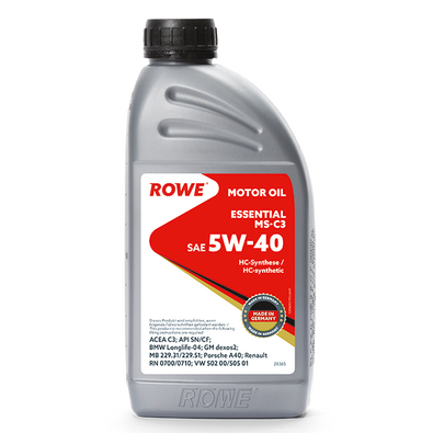 ROWE ESSENTIAL 5W40 MS-C3 1л (синт)