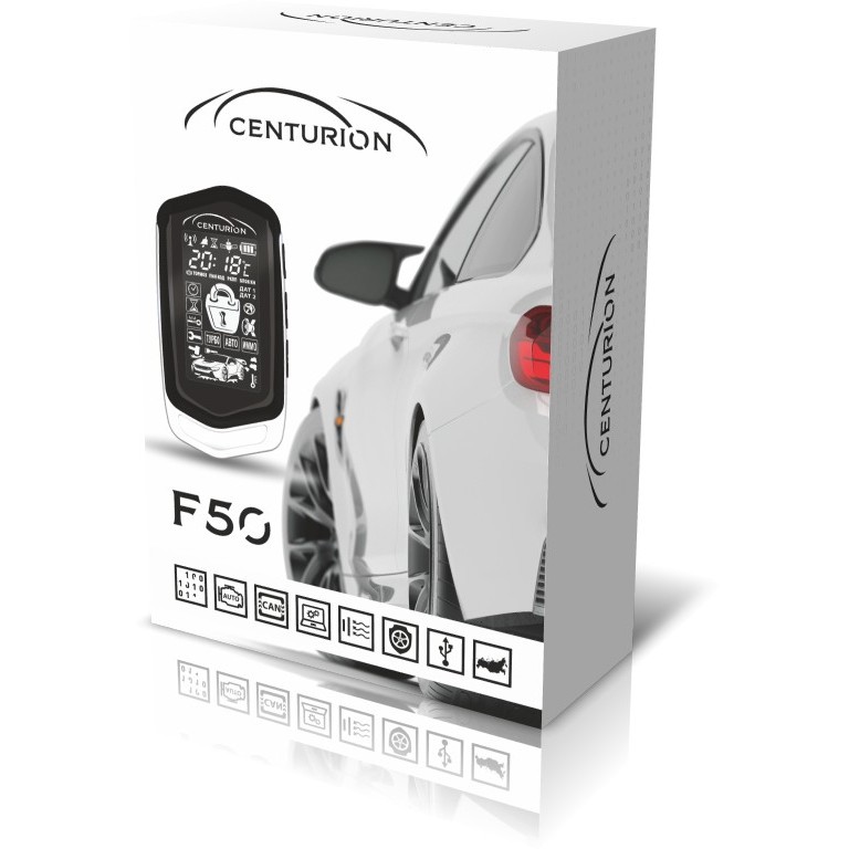 Сигнализация Centurion F50 c двухсторонней связью (автозапуск, CAN/LIN)