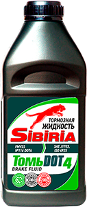 Тормозная жидкость SIBIRIA ТОМЬ 4 ДОТ 4 455г