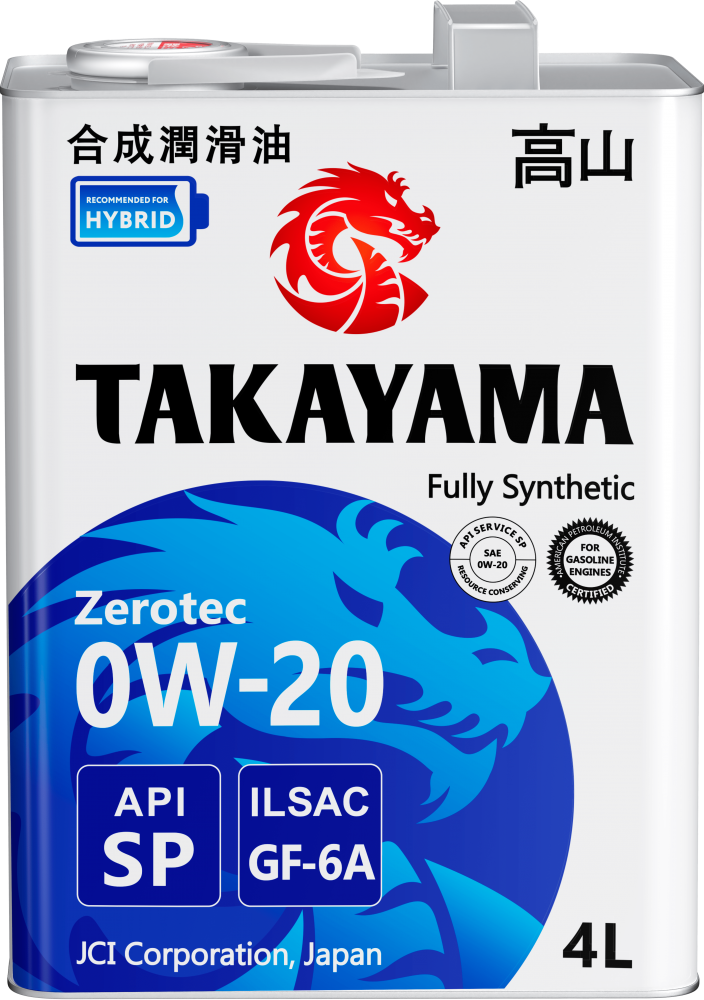 TAKAYAMA 0W20 ILSAC GF-6A API SP 4л (синт)